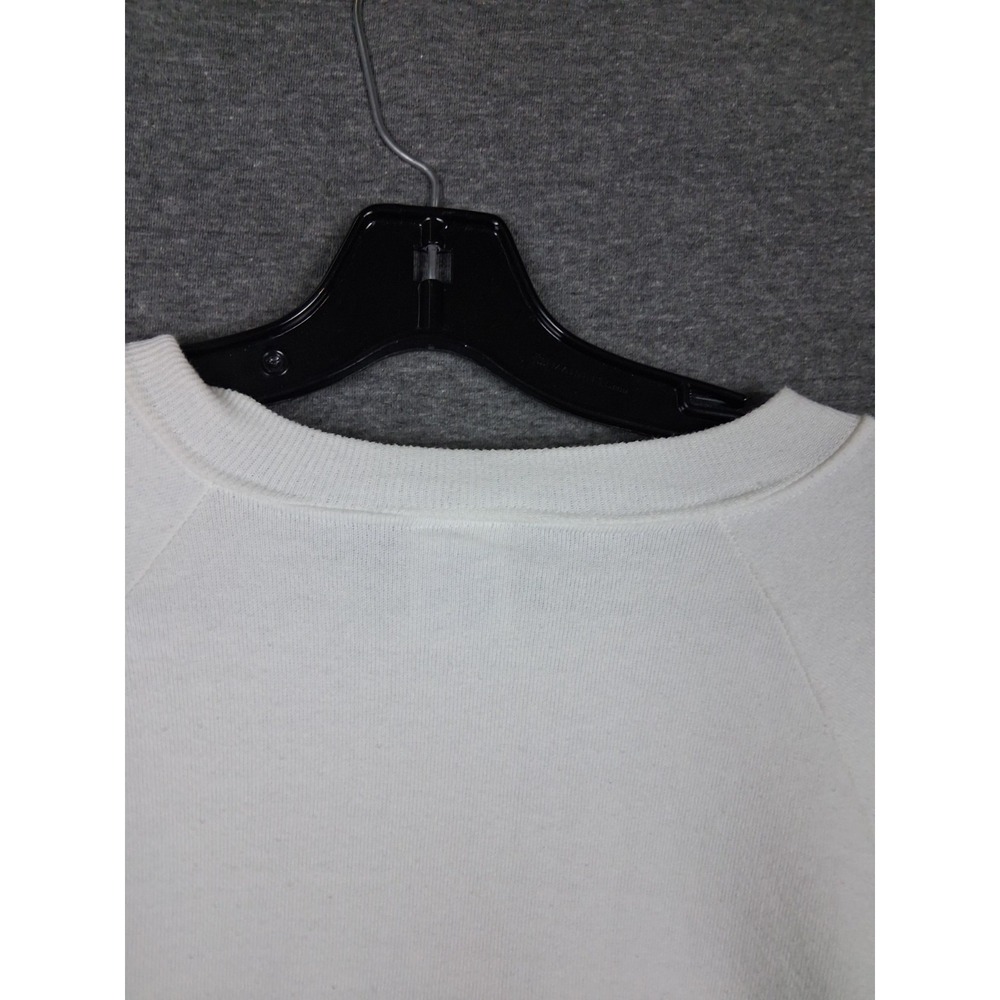 VTG Jerzees Sweatshirt Adult L White Crew Fleece Princess Cruises Alaska Ports - Picture 11 of 11
